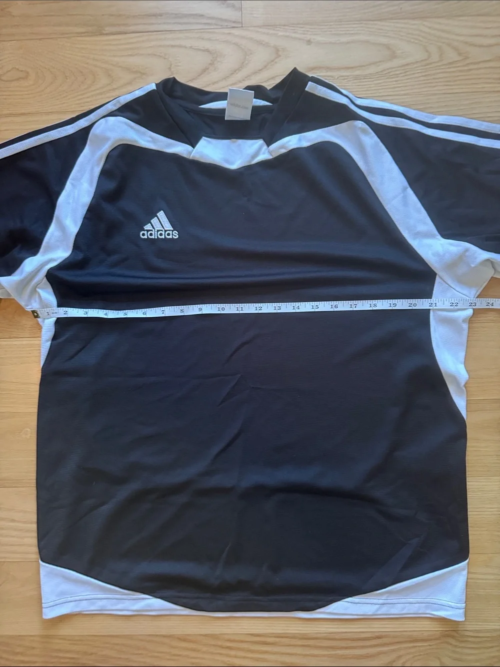 Adidas Men’s Large Black White Climalite Athletic Soccer Training Shirt